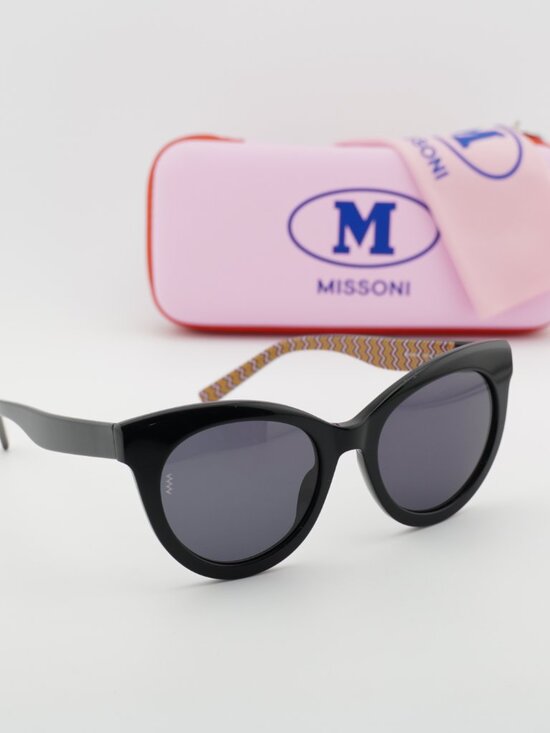 M Missoni MMI 0090/S 0807 IR Cat Eye Sunglasses - Black/Grey main image 6